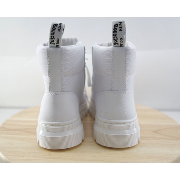 Dr Martens Combs W White Boots Women's Size 6 Combat Boots Soul Bouncing - Picture 2 of 10